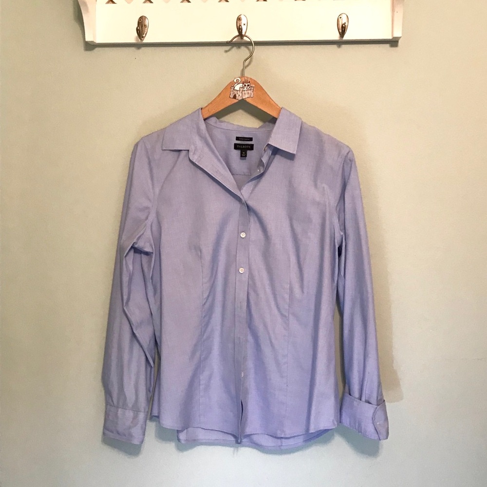 Talbots Light Blue Button Down Shirt